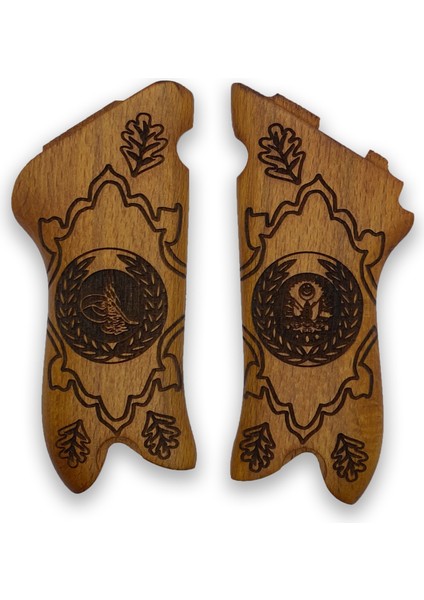 Silah Kabzası - Luger P08, 1917 Parabellum ile Uyumlu - Sarı Renk - LGRP08SR010