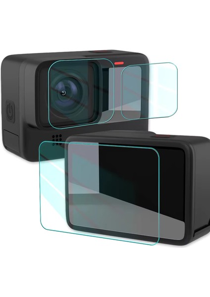 Gopro Hero 13 Aksesuar Seti (Silikon Kılıf , Lens Kapağı , Bilek Kayışı , Yan Kapak , Ekran Koruyucu Seti)