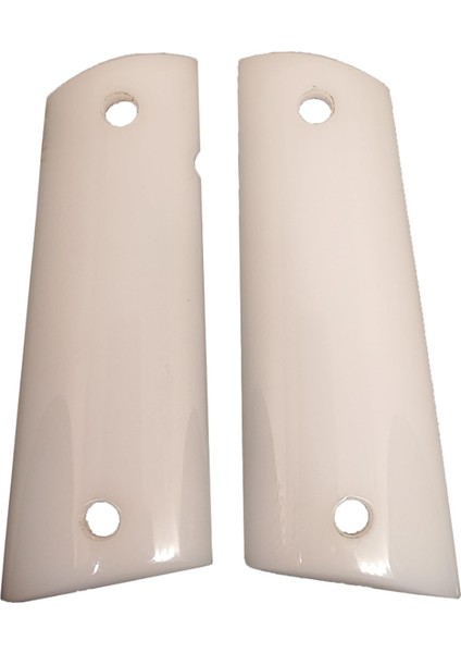 Silah Kabzası - Colt 1911, Girsan Mc 1911 ile Uyumlu - Beyaz Renk - Pleksi Malzemesinden Yapılma - PLCLT1911BY095