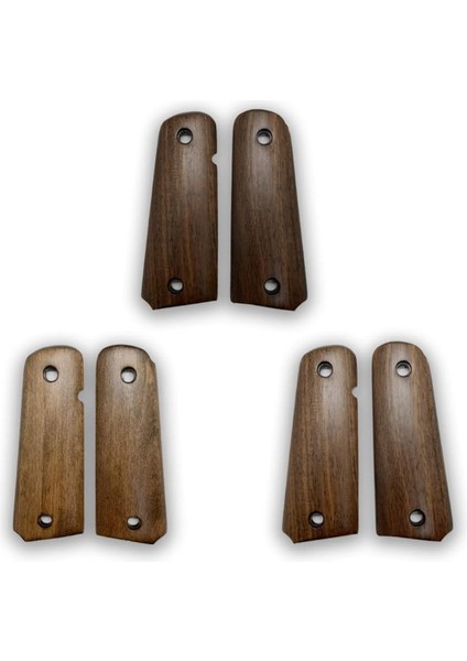 Silah Kabzası - Colt 1911, Girsan Mc 1911 ile Uyumlu - Açık Kahverengi Renk - Ceviz Ağacı - CVCLT1911UC089