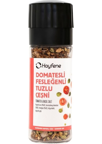 Domatesli Fesleğenli Tuzlu Çeşni 55 gr (Değirmen Kapaklı)