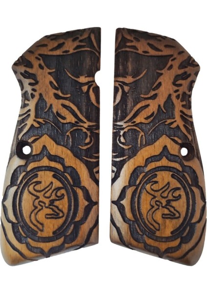 Silah Kabzası - Zig 14, Browning Hp, High Power 14, Spor Kasa ile Uyumlu - Sarı Renk - BRWHPSSR013