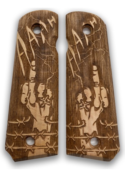 Silah Kabzası - Colt 1911, Girsan Mc 1911 ile Uyumlu - Sadece Vernik Uygulanmış - CLT1911SV075