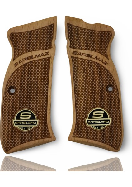 Silah Kabzası - Sarsılmaz Kılınç 2000 Mega, K11 ile Uyumlu - Sadece Vernik Uygulanmış - Metal Logolu - SRSMEGASV002L1