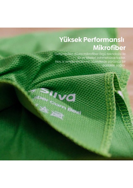 Silva Mikrofiber 3'lü Cam Bezi

