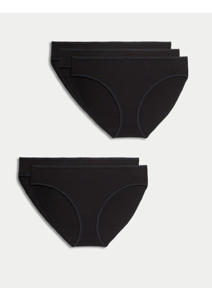 5'li Saf Pamuklu Bikini Külot Seti