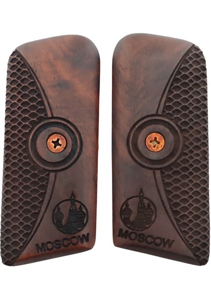 Silah Kabzası - Tokarev TT33, Kısa Takarof ile Uyumlu - Koyu Kahverengi Renk - TKVTT33CV003