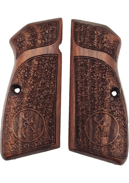 Silah Kabzası - Zig 14, Browning Hp, High Power 14, Spor Kasa ile Uyumlu - Meşe Renk - BRWHPSMS032