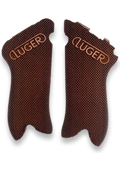 Silah Kabzası - Luger P08, 1917 Parabellum ile Uyumlu - Meşe Renk - LGRP08MS015