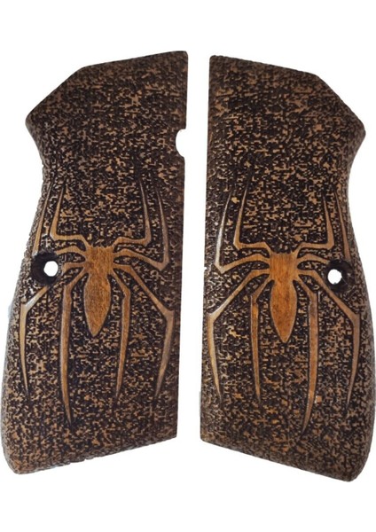 Silah Kabzası - Zig 14, Browning Hp, High Power 14, Spor Kasa ile Uyumlu - Koyu Kahverengi Renk - BRWHPSCV035
