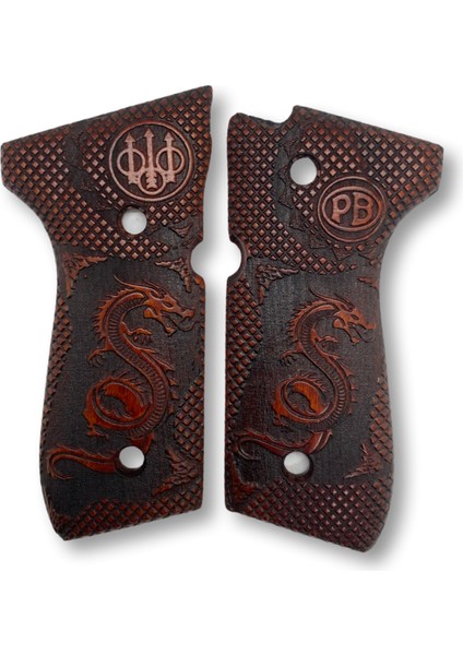 Silah Kabzası - Girsan Yavuz 16, Beretta F92 ile Uyumlu - Meşe Renk - BRTF92MS015