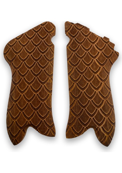 Silah Kabzası - Luger P08, 1917 Parabellum ile Uyumlu - Tütün Renk - LGRP08TN013