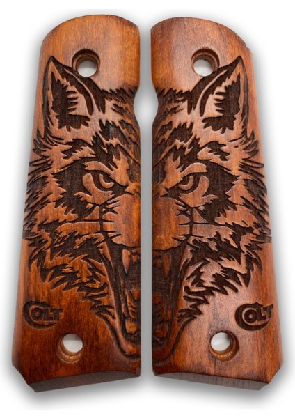 Silah Kabzası - Colt 1911, Girsan Mc 1911 ile Uyumlu - Meşe Renk - CLT1911MS050