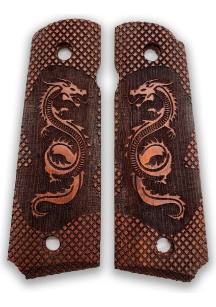 Silah Kabzası - Colt 1911, Girsan Mc 1911 ile Uyumlu - Meşe Renk - CLT1911MS035