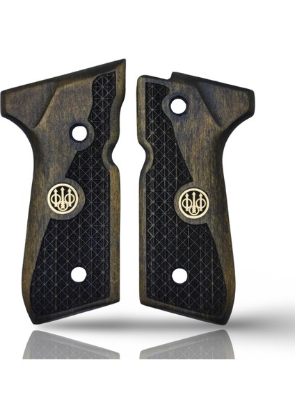 Silah Kabzası - Girsan Yavuz 16, Beretta F92 ile Uyumlu - Oksit Renk - Metal Logolu - BRTF92OK010L1