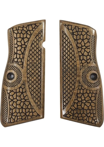 Silah Kabzası - Zig 14, Browning Hp, High Power 14, Dik Kasa, Browning Halkalı (Halka Için Kesim Yaptırmak Için Mesaj Atın), Halkasız ile Uyumlu - Açık Kahverengi Renk - BRWHPUC017