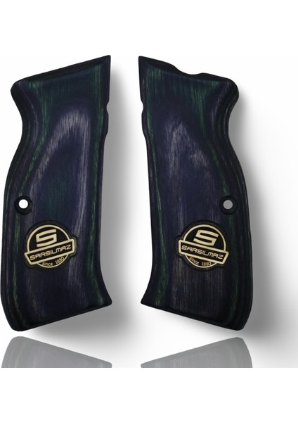 Silah Kabzası - Sarsılmaz Kılınç 2000 Mega, K11 ile Uyumlu - Sadece Vernik Uygulanmış - Lamine Malzemesinden Yapılma - Metal Logolu - LMSRSMEGASV008L1