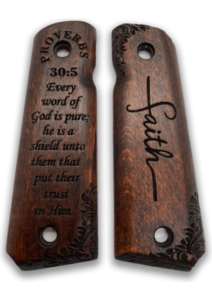 Silah Kabzası - Colt 1911, Girsan Mc 1911 ile Uyumlu - Koyu Kahverengi Renk - CLT1911CV048