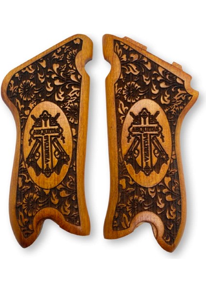 Silah Kabzası - Luger P08, 1917 Parabellum ile Uyumlu - Sarı Renk - LGRP08SR018