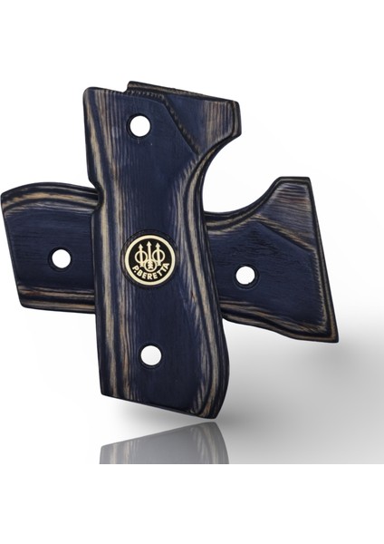 Silah Kabzası - Girsan Yavuz 16, Beretta F92 ile Uyumlu - Sadece Vernik Uygulanmış - Lamine Malzemesinden Yapılma - Metal Logolu - LMBRTF92SV051L1 modelleri
