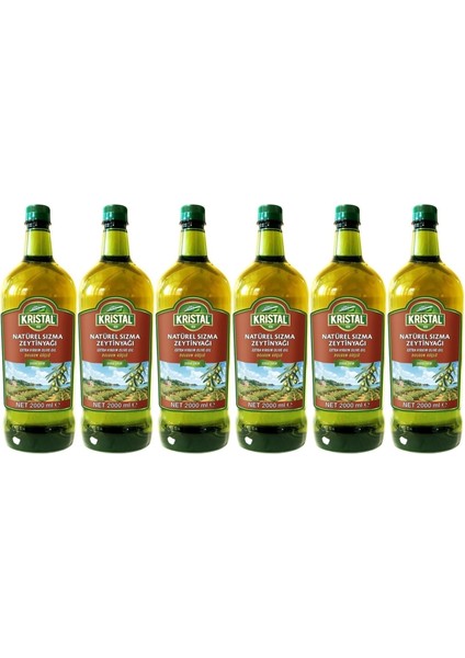 Zeytinyağı 12LT Natürel Sızma Soğuk Sıkım (Pet) (6pk*2lt) 1 Koli