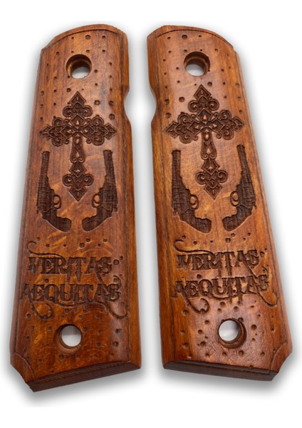 Silah Kabzası - Colt 1911, Girsan Mc 1911 ile Uyumlu - Meşe Renk - CLT1911MS053