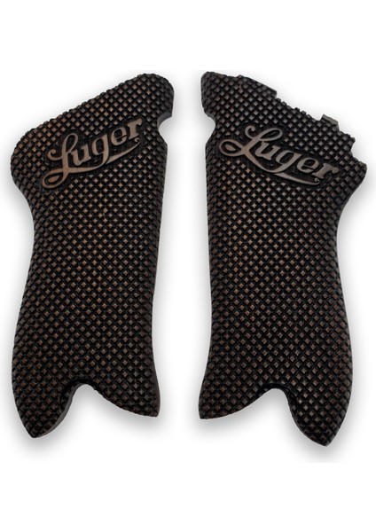 Silah Kabzası - Luger P08, 1917 Parabellum ile Uyumlu - Koyu Kahverengi Renk - LGRP08CV004