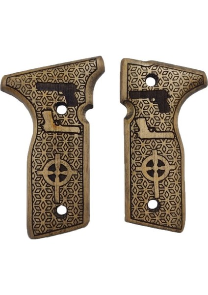 Silah Kabzası - Beretta Stoeger 8000F, 8000FL, 8040F, 8045FT, Cougar 8000 ile Uyumlu - Açık Kahverengi Renk - BRTCGRUC005