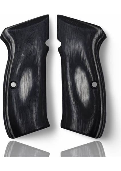 Silah Kabzası - Cz 75, Canik 55, S120, L120 ile Uyumlu - Sadece Vernik Uygulanmış - Lamine Malzemesinden Yapılma - LMCZ75SV071