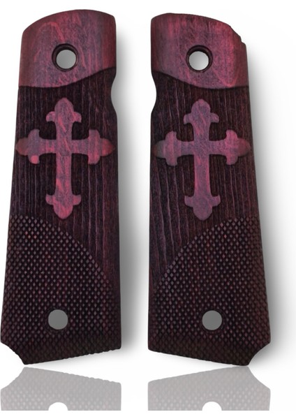 Silah Kabzası - Colt 1911, Girsan Mc 1911 ile Uyumlu - Bordo Renk - CLT1911BR004