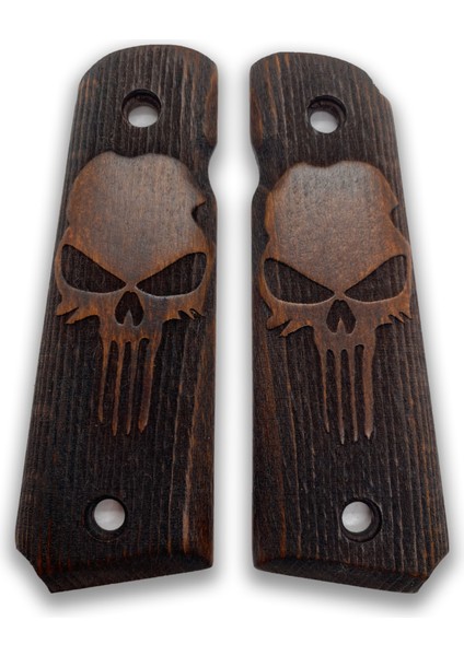 Silah Kabzası - Colt 1911, Girsan Mc 1911 ile Uyumlu - Koyu Kahverengi Renk - CLT1911CV006