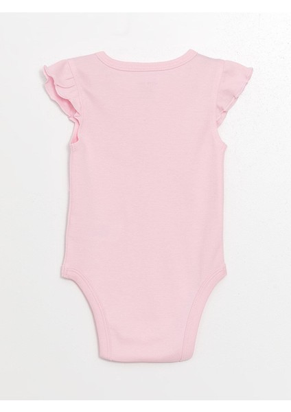 Bisiklet Yaka Basic Kız Bebek Çıtçıtlı Body 2'li modelleri