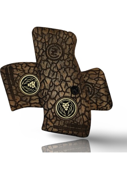 Silah Kabzası - Cz Kompakt, P-01 ile Uyumlu - Açık Kahverengi Renk - Metal Logolu - CZCMPUC018L1 modelleri