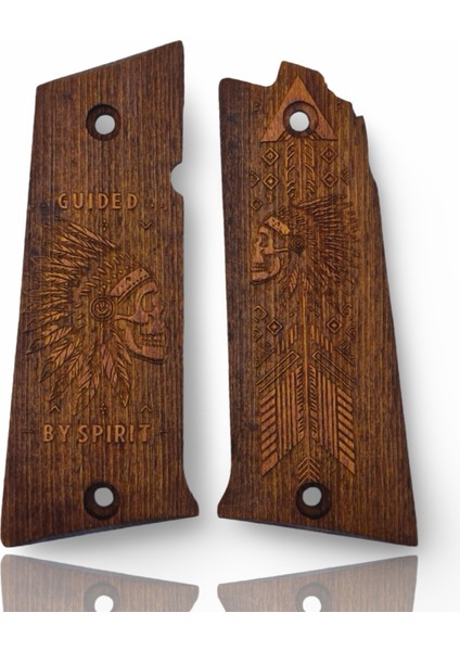 Silah Kabzası - Llama 9mm, Llama Ix (Llama 1911) ile Uyumlu - Tütün Renk - LLM45TN006