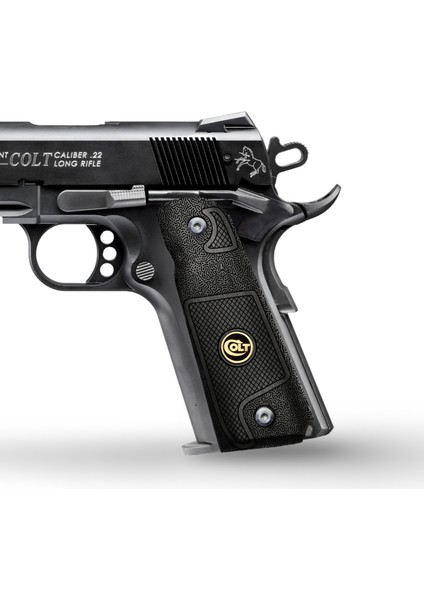Silah Kabzası - Colt 1911, Girsan Mc 1911 ile Uyumlu - Siyah Renk - Metal Logolu - CLT1911SY097L1