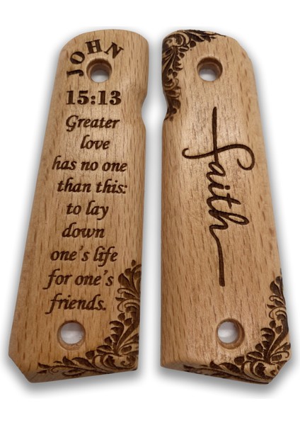 Silah Kabzası - Colt 1911, Girsan Mc 1911 ile Uyumlu - Sadece Vernik Uygulanmış - CLT1911SV041