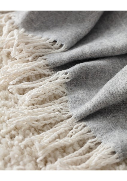 Chale Tek Kişilik Pamuklu Battaniye - Gri/bej modelleri