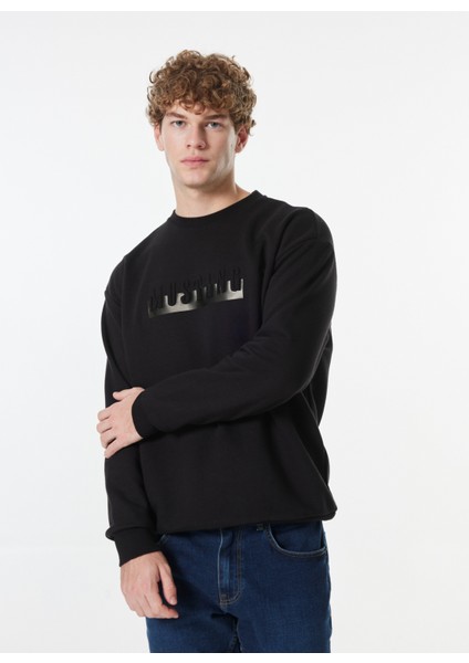 Bisiklet Yaka Siyah Erkek Sweatshırt M4WM-SWT-1513 fiyatları
