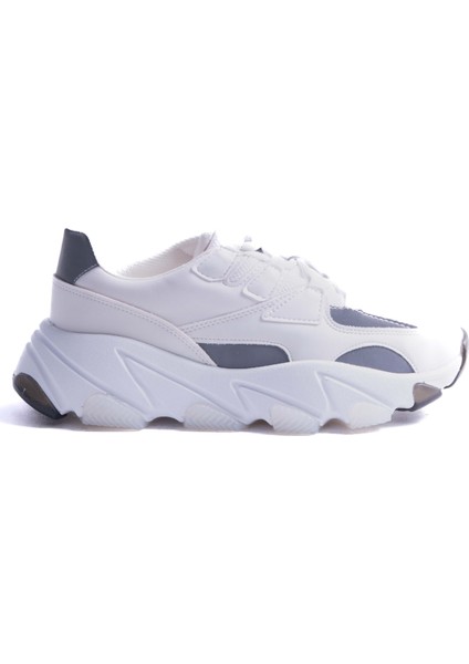 Milos Beyaz Deri Kalın Tabanlı Sneaker