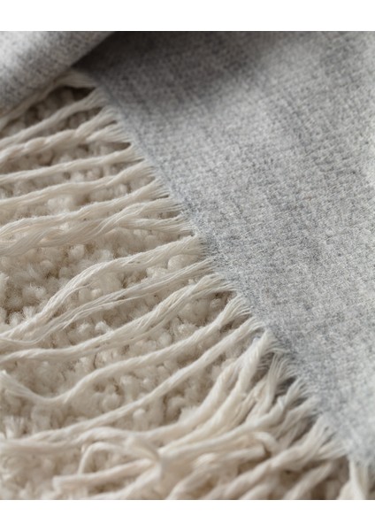 Chale Tek Kişilik Pamuklu Battaniye - Açık Gri modelleri