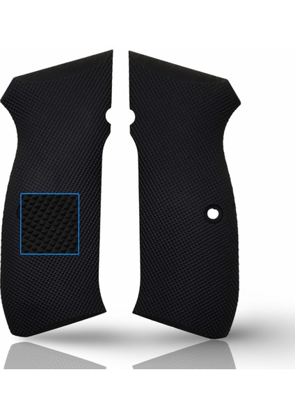 Silah Kabzası - Cz 75, Canik 55, S120, L120 ile Uyumlu - Siyah Renk - Polimer Malzemesinden Yapılma - POCZ75SY003