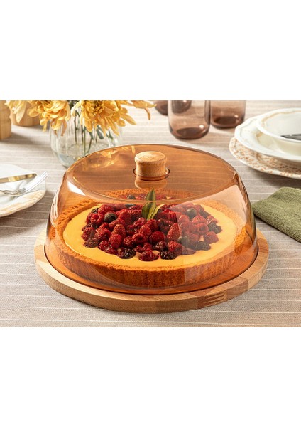 Swan Kek Fanusu 29 cm Amber