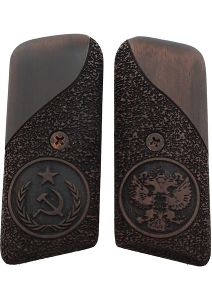 Silah Kabzası - Tokarev TT33, Kısa Takarof ile Uyumlu - Koyu Kahverengi Renk - TKVTT33CV005