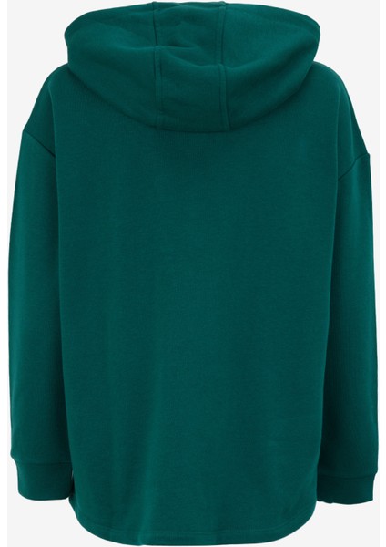 Kapüşon Yaka Baskılı Yeşil Sweatshırt J4WL-SWT7022 fiyatları