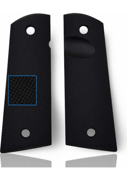 Silah Kabzası - Colt 1911, Girsan Mc 1911 ile Uyumlu - Siyah Renk - Polimer Malzemesinden Yapılma - POCLT1911SY003