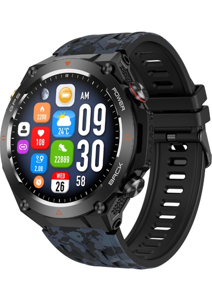 ZCWATCH V1024 GPS Outdoor Tank2, Bt Call, Spor Sağlık, 1 ATM Profesyonel Akıllı Saat