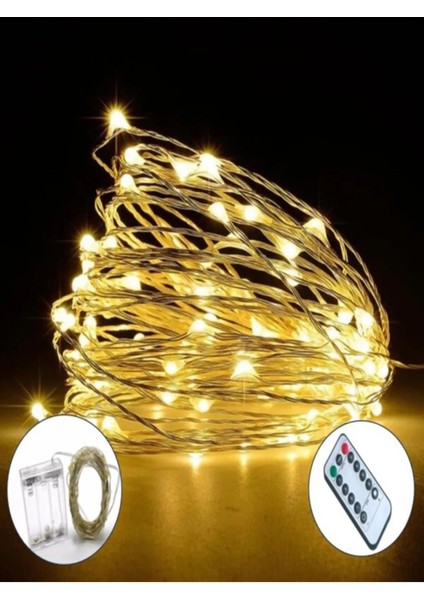 Pil Ile Çalışan Peri LED Işık Kumandalı Animasyonlu Pil LED 10 Metre Çok Amaçlı Aydınlatma fiyatları