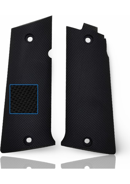 Silah Kabzası - Llama 9mm, Llama Ix (Llama 1911) ile Uyumlu - Siyah Renk - Polimer Malzemesinden Yapılma - POLLM45SY001