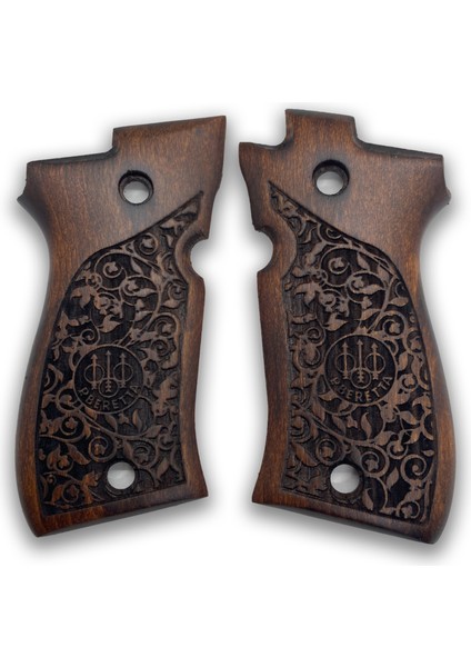 Silah Kabzası - Beretta F81/F84, Fatih 13 ile Uyumlu - Koyu Kahverengi Renk - BRTF81CV003