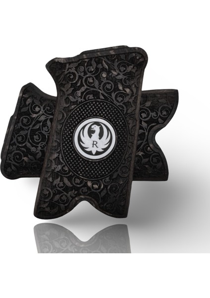 Silah Kabzası - Ruger P85 Serisi ile Uyumlu - Siyah Renk - Metal Logolu - RGRP85SY003L1 fırsatları